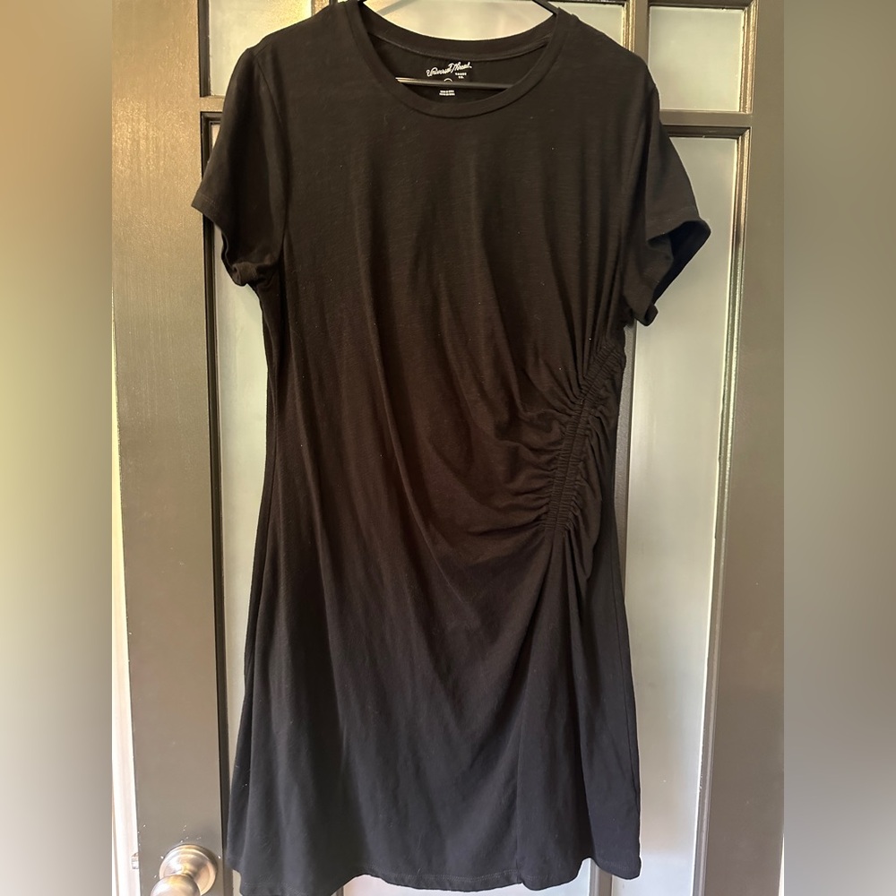Universal Thread Black Gathered Mini Dress